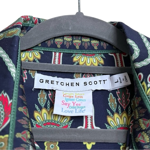 Gretchen Scott Twist and Shout Dress Plume Paisley Pattern Size Large - Picture 5 of 6